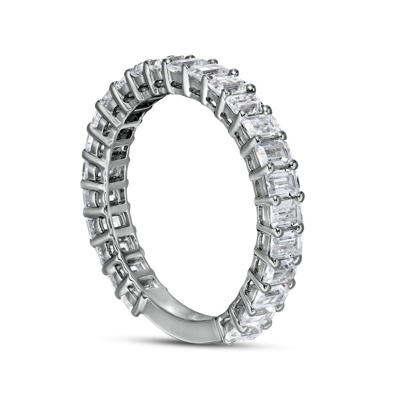 2.5 CT. T.W. Certified Emerald-Cut Lab-Created Diamond Eternity Anniversary Band in Solid 14K White Gold (F/VS2)