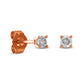 0.17 CT. T.W. Diamond Solitaire Stud Earrings in 10K Rose Gold (J/I3)