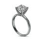 3.0 CT. Certified Natural Clarity Enhanced Diamond Solitaire Engagement Ring in Solid 14K White Gold (I/I2)
