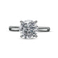 3.0 CT. Certified Natural Clarity Enhanced Diamond Solitaire Engagement Ring in Solid 14K White Gold (I/I2)