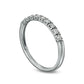 0.33 CT. T.W. Natural Diamond Nine Stone Anniversary Band in Solid 10K White Gold