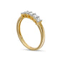 0.50 CT. T.W. Princess-Cut Natural Diamond Five Stone Anniversary Band in Solid 10K Yellow Gold