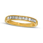 0.50 CT. T.W. Princess-Cut Natural Diamond Ten Stone Anniversary Band in Solid 10K Yellow Gold