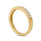 0.50 CT. T.W. Princess-Cut Natural Diamond Ten Stone Anniversary Band in Solid 10K Yellow Gold