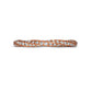 0.25 CT. T.W. Natural Diamond Twist Stackable Anniversary Band in Solid 14K Rose Gold