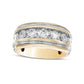 Men's 2.0 CT. T.W. Natural Diamond Wedding Band in Solid 10K Yellow Gold