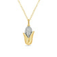 0.05 CT. T.W. Natural Diamond Corn on the Cob Pendant in Sterling Silver with 14K Gold Plate