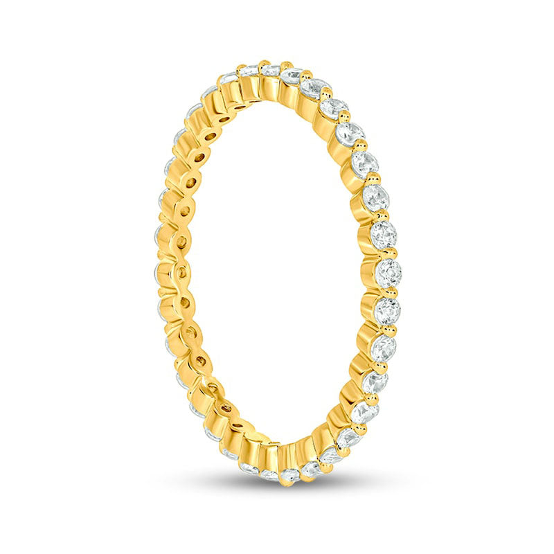 0.50 CT. T.W. Natural Diamond Eternity Band in Solid 10K Yellow Gold