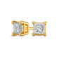 0.63 CT. T.W. Princess-Cut Diamond Solitaire Stud Earrings in 14K Gold (J/I1)