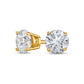 0.63 CT. T.W. Diamond Solitaire Stud Earrings in 14K Gold (J/I1)