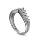 1.0 CT. T.W. Natural Diamond Nine Stone Antique Vintage-Style Contour Band in Solid 14K White Gold