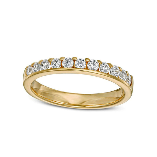 0.50 CT. T.W. Natural Diamond Anniversary Band in Solid 14K Gold