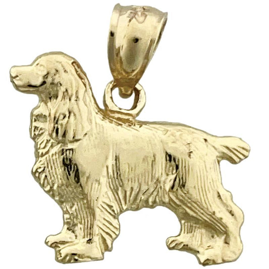 14K Gold Spaniel Charm