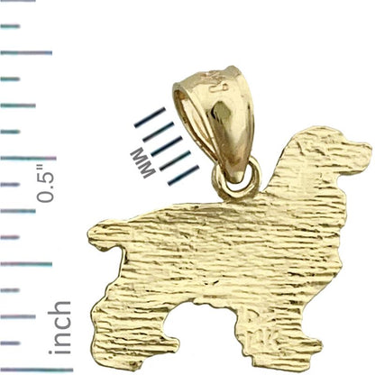 14K Gold Spaniel Charm