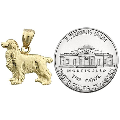 14K Gold Spaniel Charm