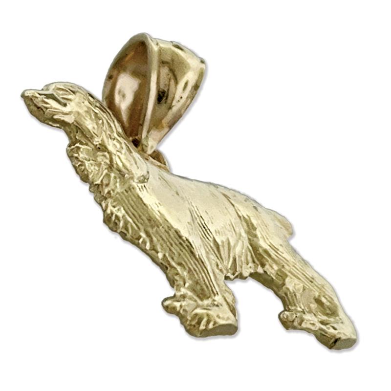 14K Gold Spaniel Charm