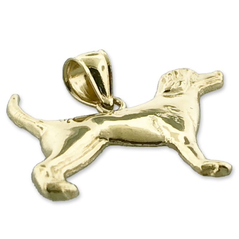 14K Gold English Pointer Pendant