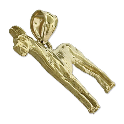 14K Gold Great Dane Pendant