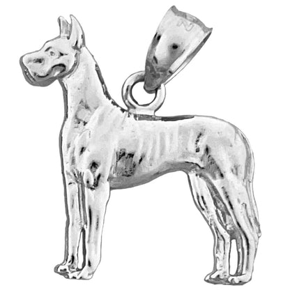 14K Gold Great Dane Pendant