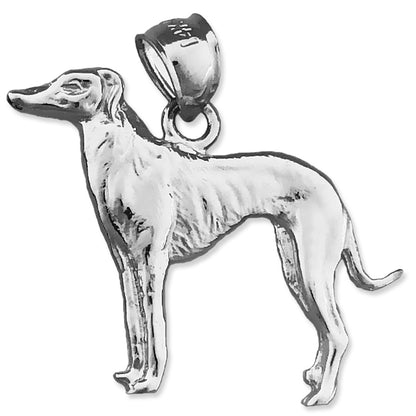 14K Gold Greyhound Pendant