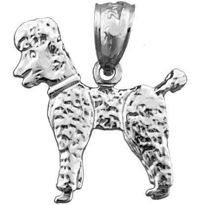 14K Gold Full Coated Poodle Charm