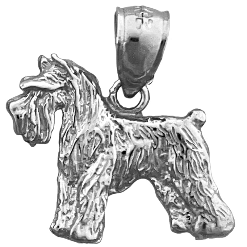 14K Gold Schnauzer Charm
