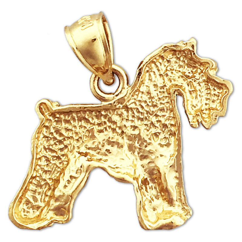 14K Gold Schnauzer Pendant