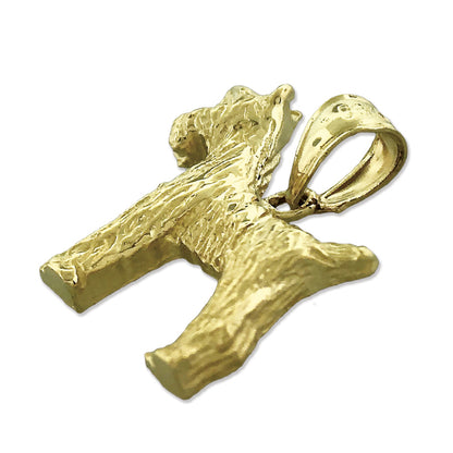 14K Gold German Schnauzer Charm