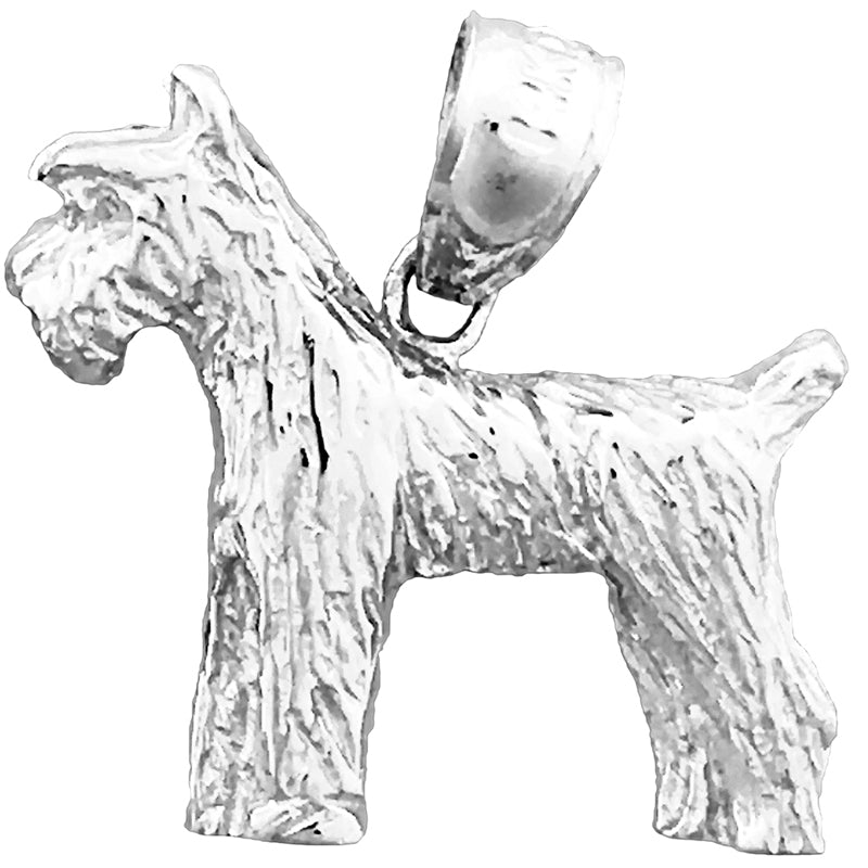 14K Gold German Schnauzer Charm