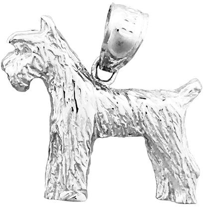 14K Gold German Schnauzer Charm