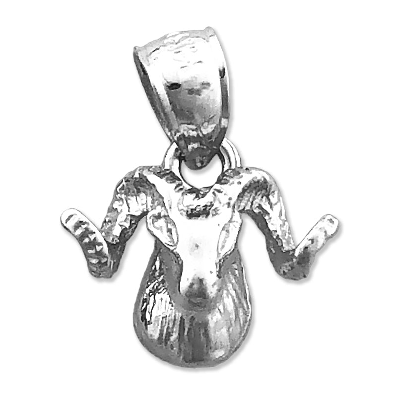 14K Gold Ram Head Charm