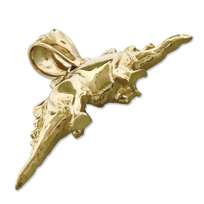 14K Gold Stegosaurus Charm