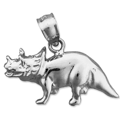 14K Gold Triceratops Charm