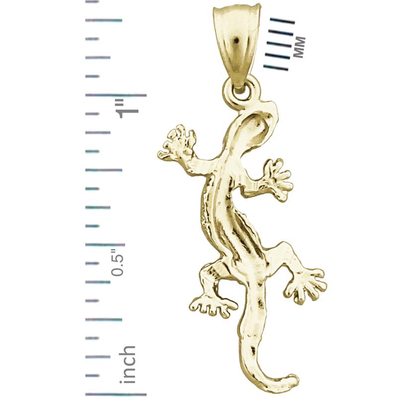 14K Gold Lizard Charm