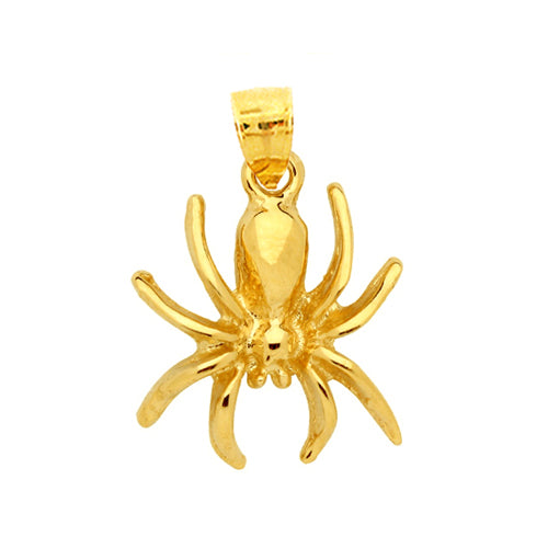 14K Gold Spider Charm