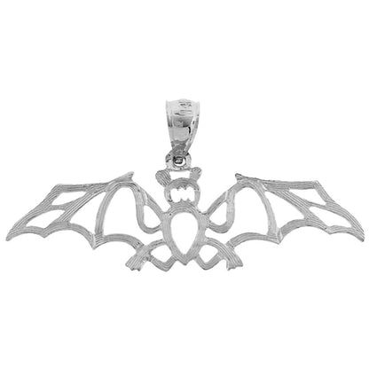 14K Gold Cut-Out Bat Pendant