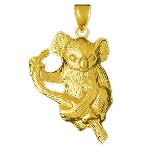 14K Gold Koala Bear Pendant