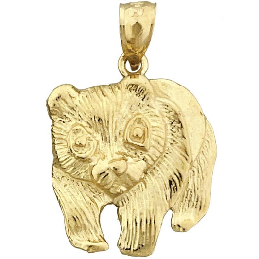 14K Gold Panda Bear Pendant