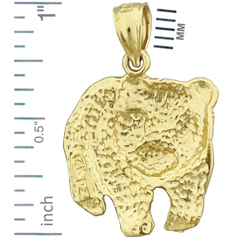 14K Gold Panda Bear Pendant