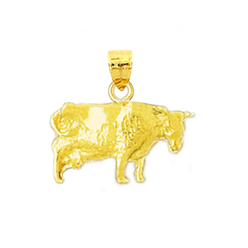 14K Gold Cow Charm