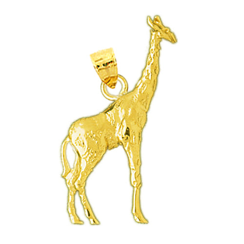 14K Gold Giraffe Pendant