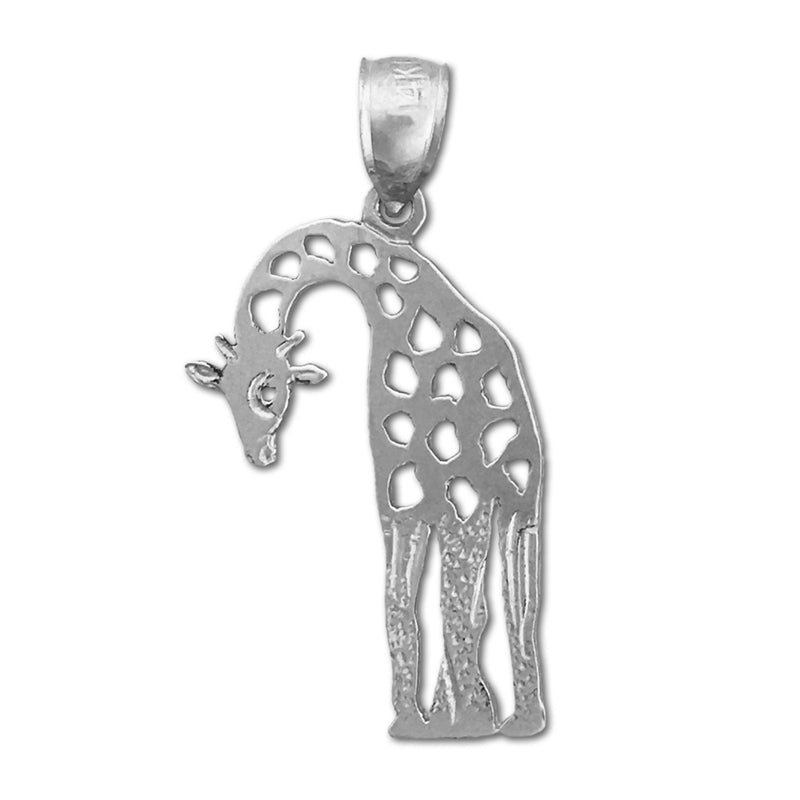 14K Gold Cut-Out Giraffe Pendant