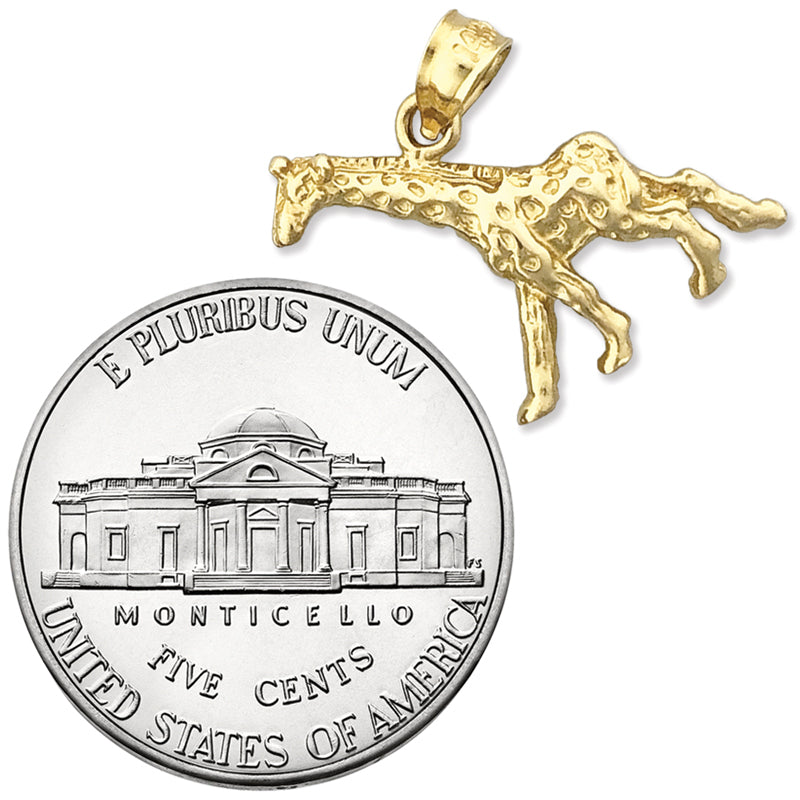 14K Gold Giraffe Charm