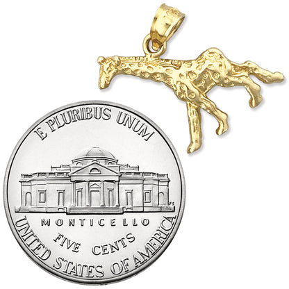 14K Gold Giraffe Charm