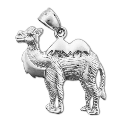 14K Gold Camel with Two Humps Pendant