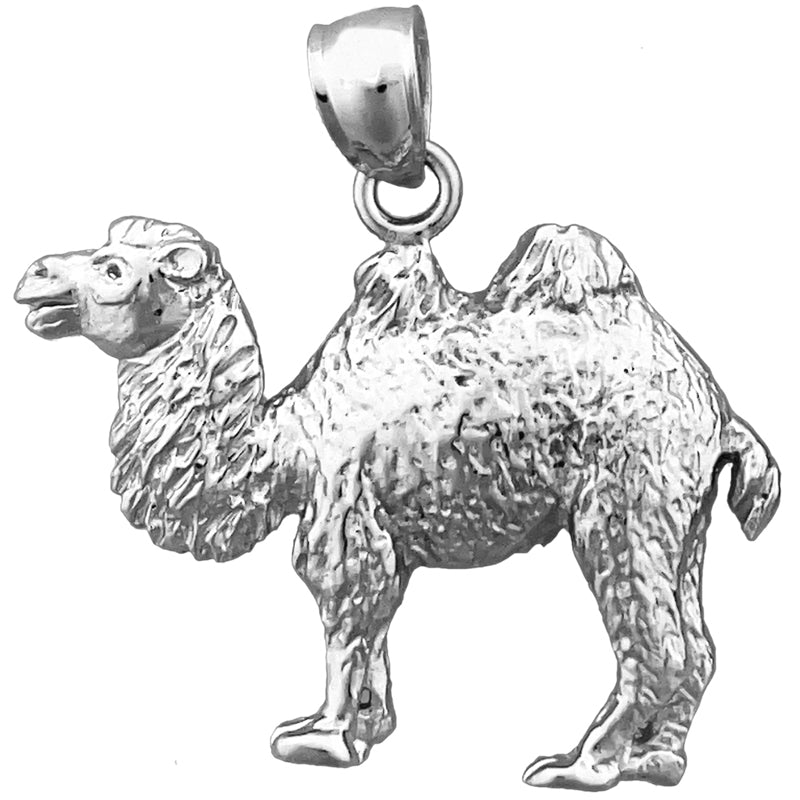 14K Gold Bactrian Camel Pendant