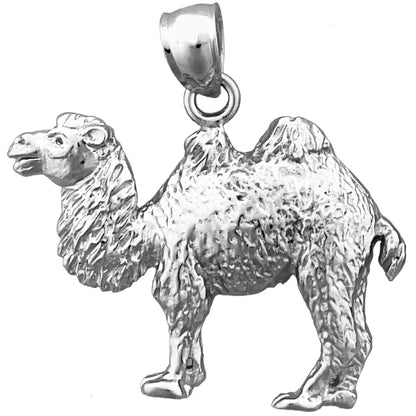 14K Gold Bactrian Camel Pendant