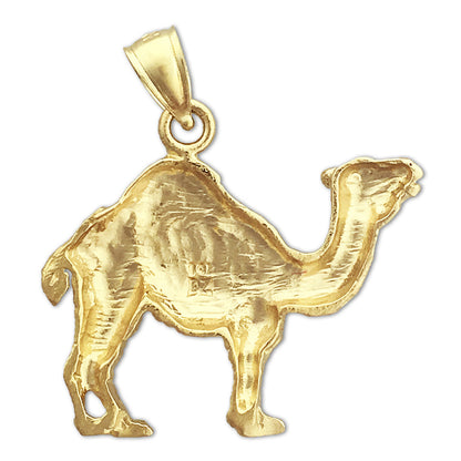 14K Gold Arabian Camel Pendant