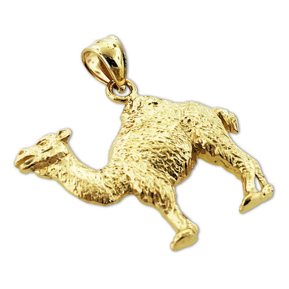 14K Gold Arabian Camel Pendant