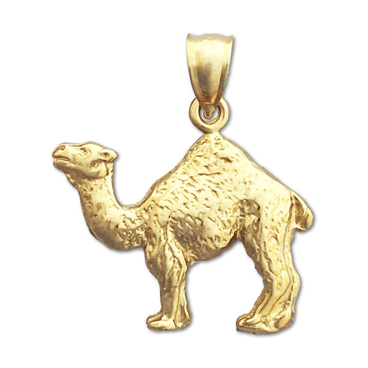 14K Gold Camel Pendant